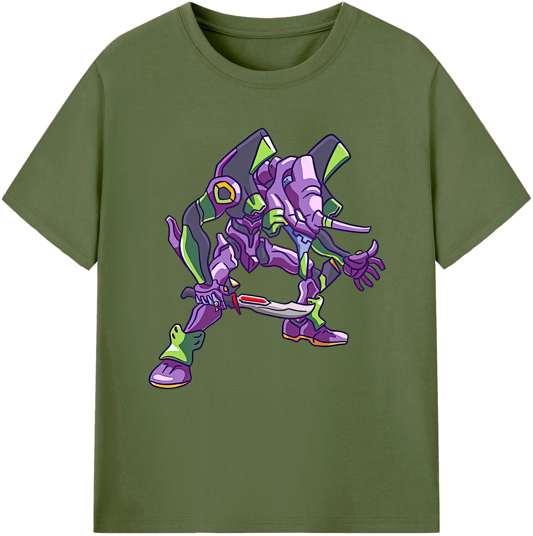 （画像用） EVA 新世紀エヴァンゲリオン 綿100％半袖Tシャツ（フロントプリント）